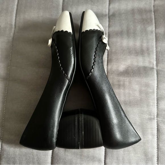 Ecosusi • Square Toe Vintage Pumps with‎ Bow - Picture 7 of 8